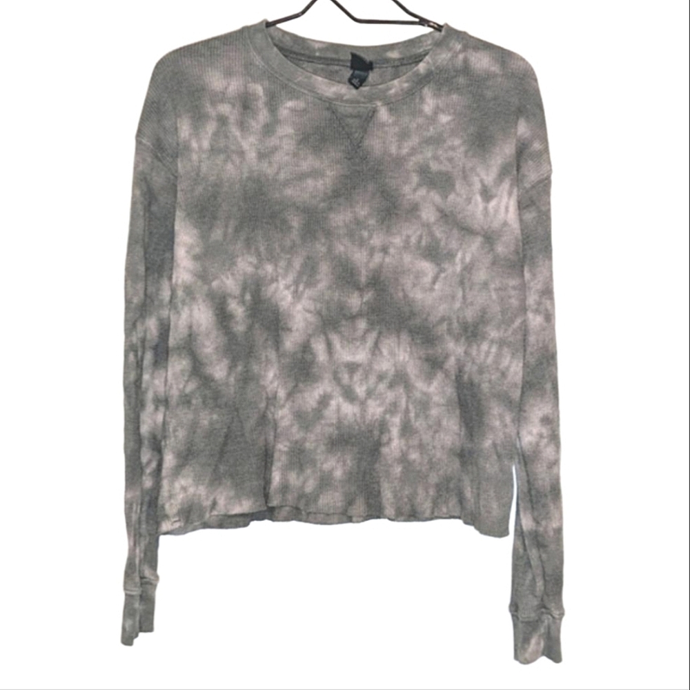 Wild Fable green tie dye thermal top